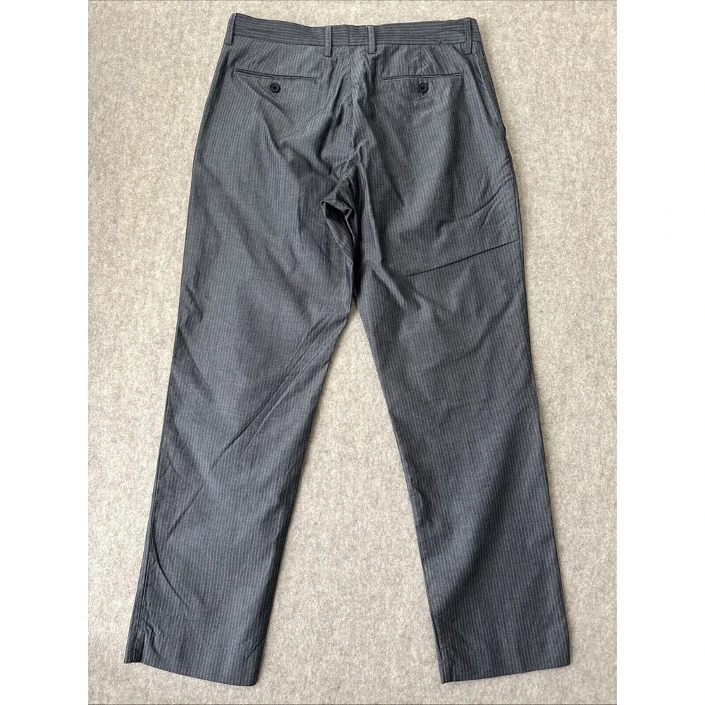 J‎ Crew Bedford Dress Pants Mens 33x31 Grey Herringbone Cotton